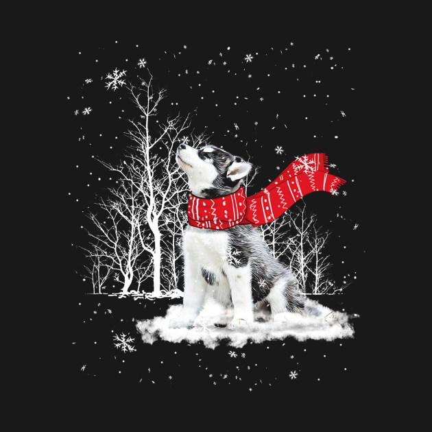 Disover I Loves My Siberian Husky Christmas - Siberian Husky - T-Shirt