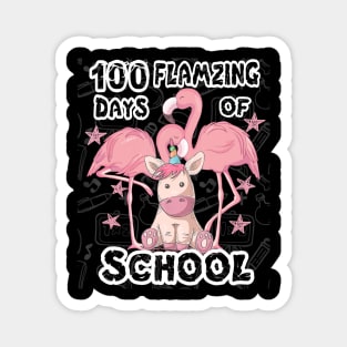 100th Day of School shirt Unicorn Magical Gift for Girls Magnet