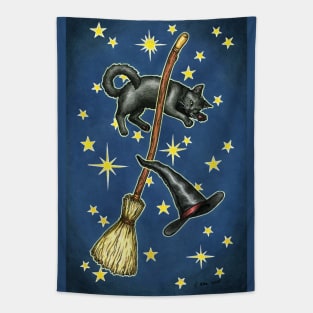 Everyday Witch Tarot - Witchy Cat Card Back Tapestry