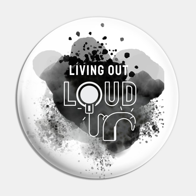 Living Out Loud | Cochlear Implant Pin by RusticWildflowers