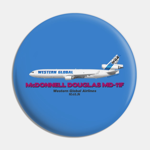 McDonnell Douglas MD-11F - Western Global Airlines Pin by TheArtofFlying