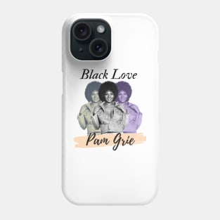 Pam Grier Retro Blaxploitation Fan Artwork Phone Case