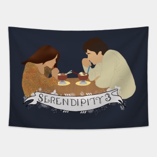 Serendipity 3 cafe scene Tapestry