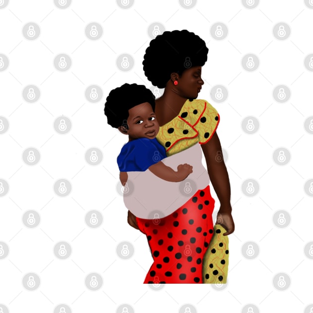 African Mother and Child by Merchweaver