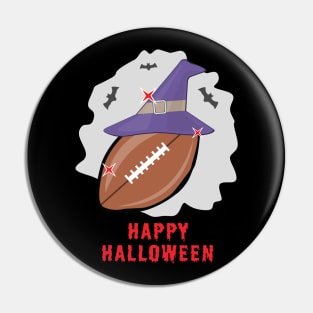 Happy Football Halloween - Funny Pin