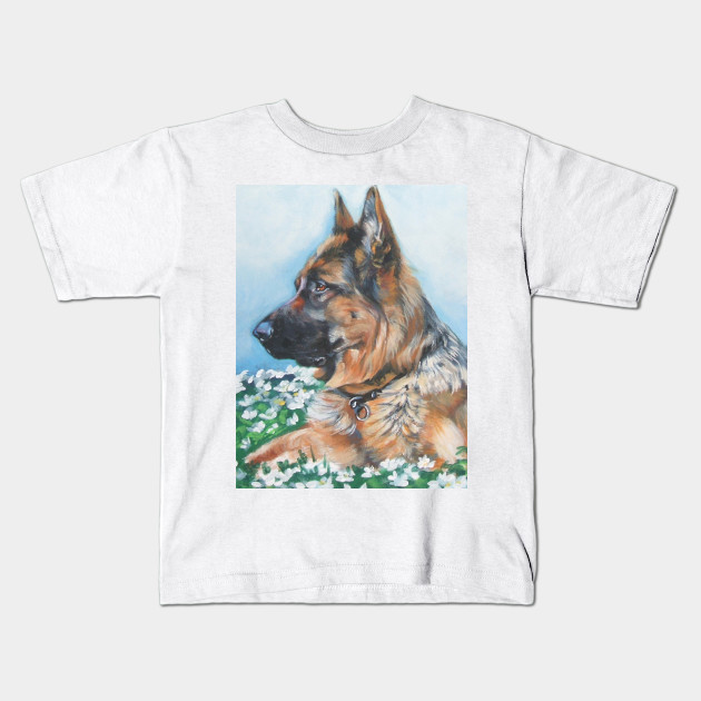 German Shepherd Fine Art Painting German Shepherd Kids T Shirt Teepublic