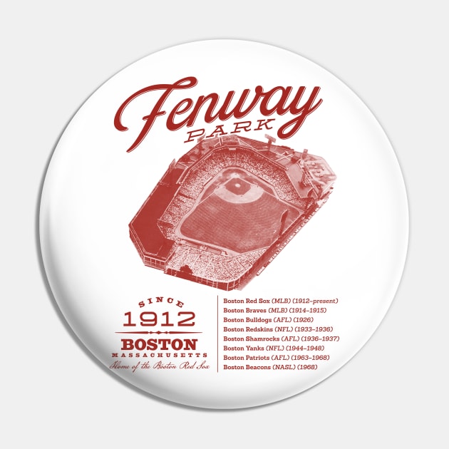 Fenway Park Pin by MindsparkCreative