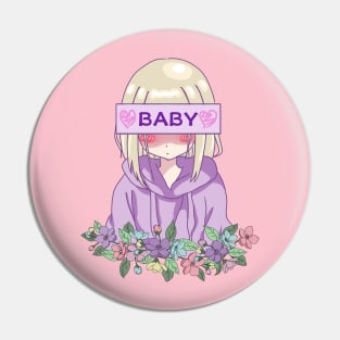 Cute Baby Girl Anime Pin