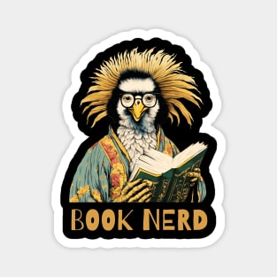 Book nerd pelican design Magnet