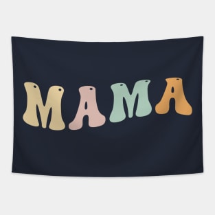 Mama Retro 90s Moms Birthday Tapestry