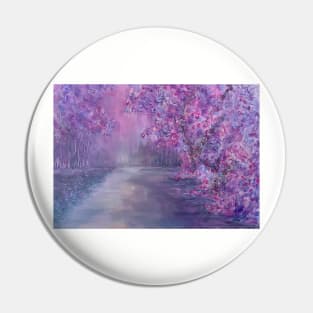 Lilac Leaves Pin