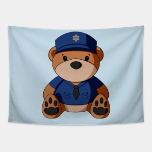 Police Teddy Bear Tapestry