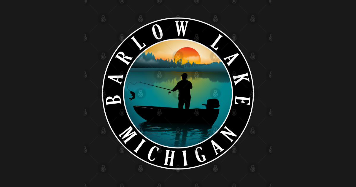 Barlow Lake Fishing Michigan Sunset Barlow Lake Michigan TShirt