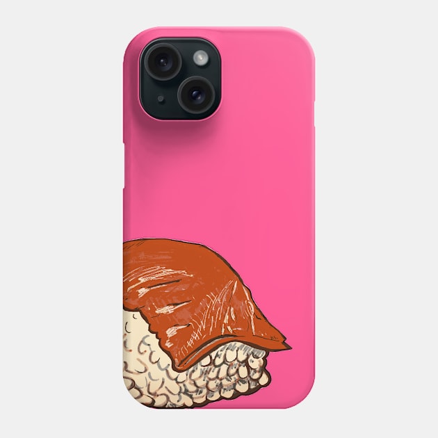 Salmon Sushi Phone Case by minniemorrisart