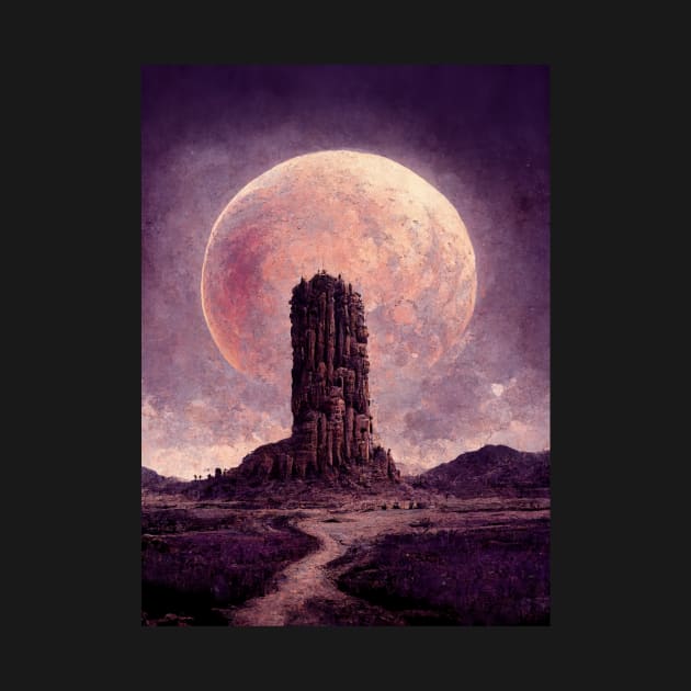 Tower of the Necromancer by Tim Molloy Art