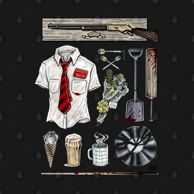 Shaun of the Dead Movie Props by BradAlbright