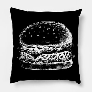 Hamburger Burger Meaty Goodness Pillow