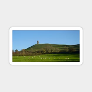 Glastonbury Tor summer vista Magnet