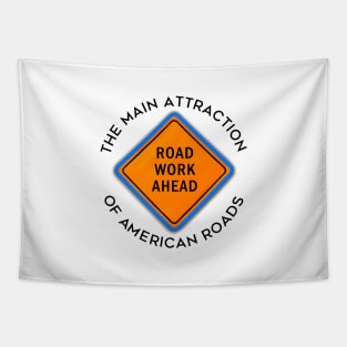 Road Work Tapestry