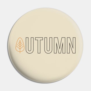 Autumn leaf text Pin