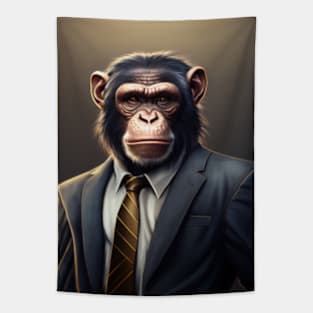 Adorable Wild Monkey In A Suit Animals Tapestry