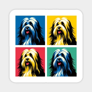 Tibetan Terrier Pop Art - Dog Lovers Magnet