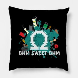 Funny Ohm Resistance Circuit Board Pillow