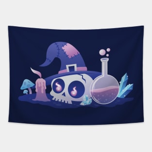 Skull and Potion Tapestry