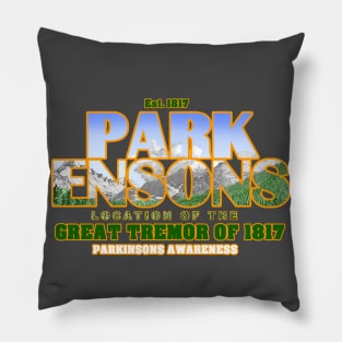 Park Ensons (Parkinsons) Est. 1817 Location Of The Great Tremor Of 1817 Pillow