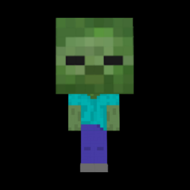 Bobble head zombie - Minecraft - Phone Case