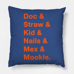 1986 Mets Names Pillow