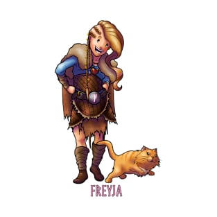 Freyja - Goddess of Love - Cute Cartoon Art T-Shirt