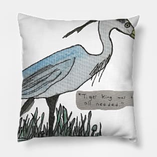 Heron King Pillow