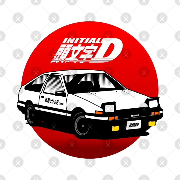 Toyota Trueno AE-86 Intial D by grphc_dsg21