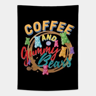 Coffee And Gummy Bears Tapestry