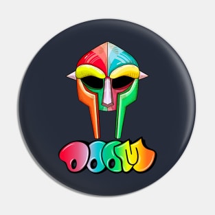 Colorful MF Doom Pin