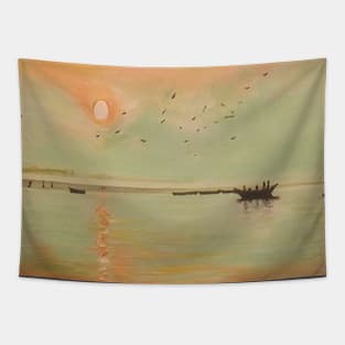 Birds Sun Mug, Mask, Tote, Pin Tapestry