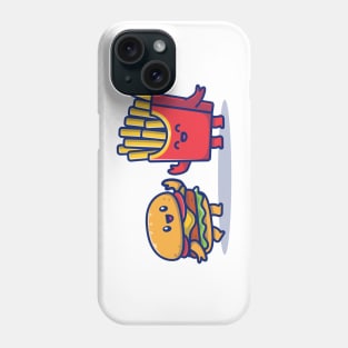 Cute Burger And French Fries Phone Case