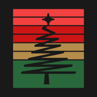 Sunset Christmas Tree T-Shirt