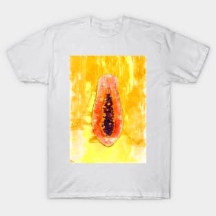 Cool Yellow Paw Paw Papaya Graphic T-shirt