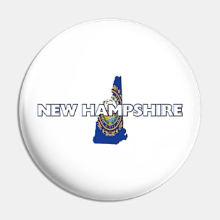 New Hampshire Colored State Pin