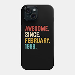 Vintage 1999 February Vintage Birthday Phone Case