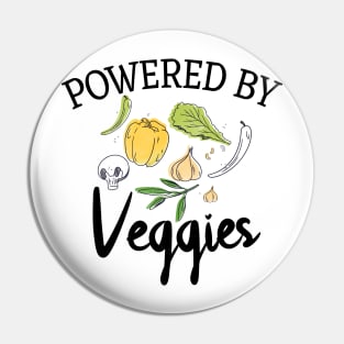 Powered By Veggies Pin