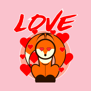 Fox in Love T-Shirt