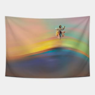 Reimagining Krishna - Modern & Aesthetic Artwork Tapestry