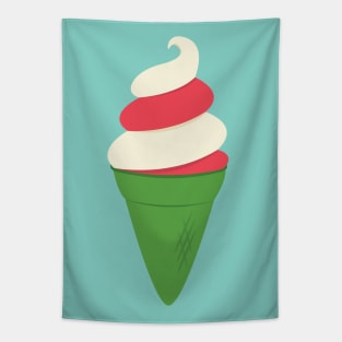 Candy Cane Ice Cream Tapestry