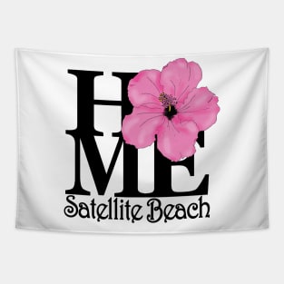 HOME Satellite Beach Pink Hibiscus Tapestry