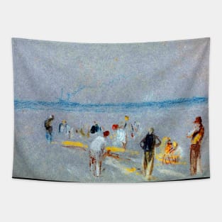 High resolution William Turner Cricket on Goodwin Sands Tapestry