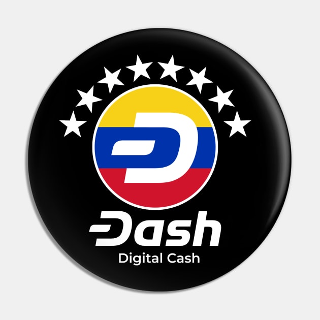 Dash Digital Cash Venezuela Cryptocurrency Pin by dash