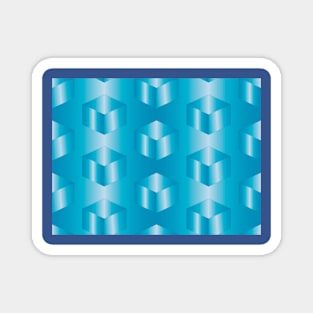 Blue cubes Magnet